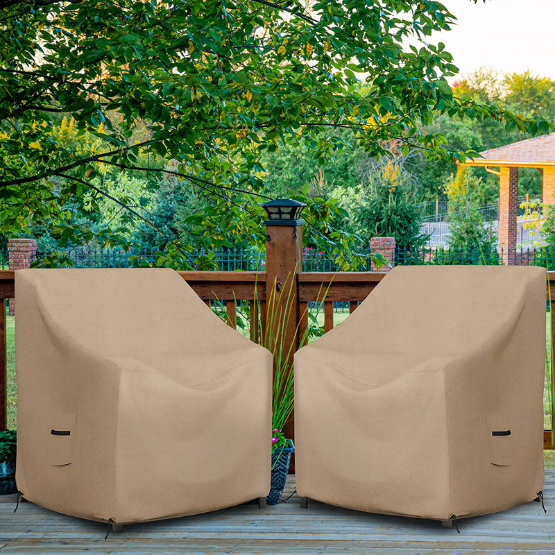 Arlmont & Co. HeavyDuty Waterproof Outdoor Deep Seat Chair Cover, 2Pcs